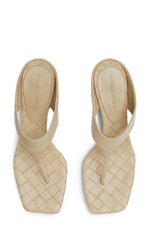 Bottega Veneta Marella Leather Thong Slide Sandals In Light Butterscotch