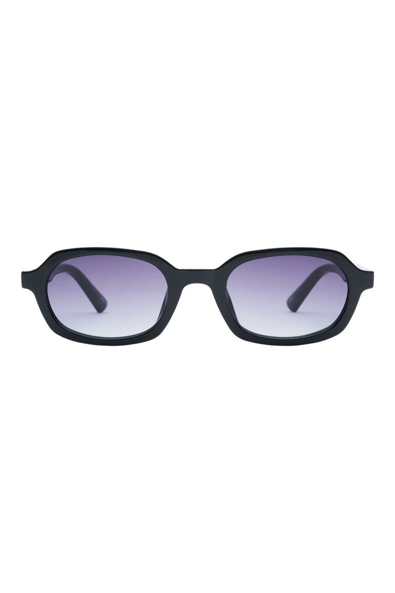 Abby Square Sunglasses, Main, color, BLACK/ SMOKE