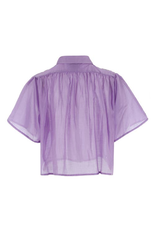 The Shirt By Rochelle Behrens The Hayden Shirt In Purple