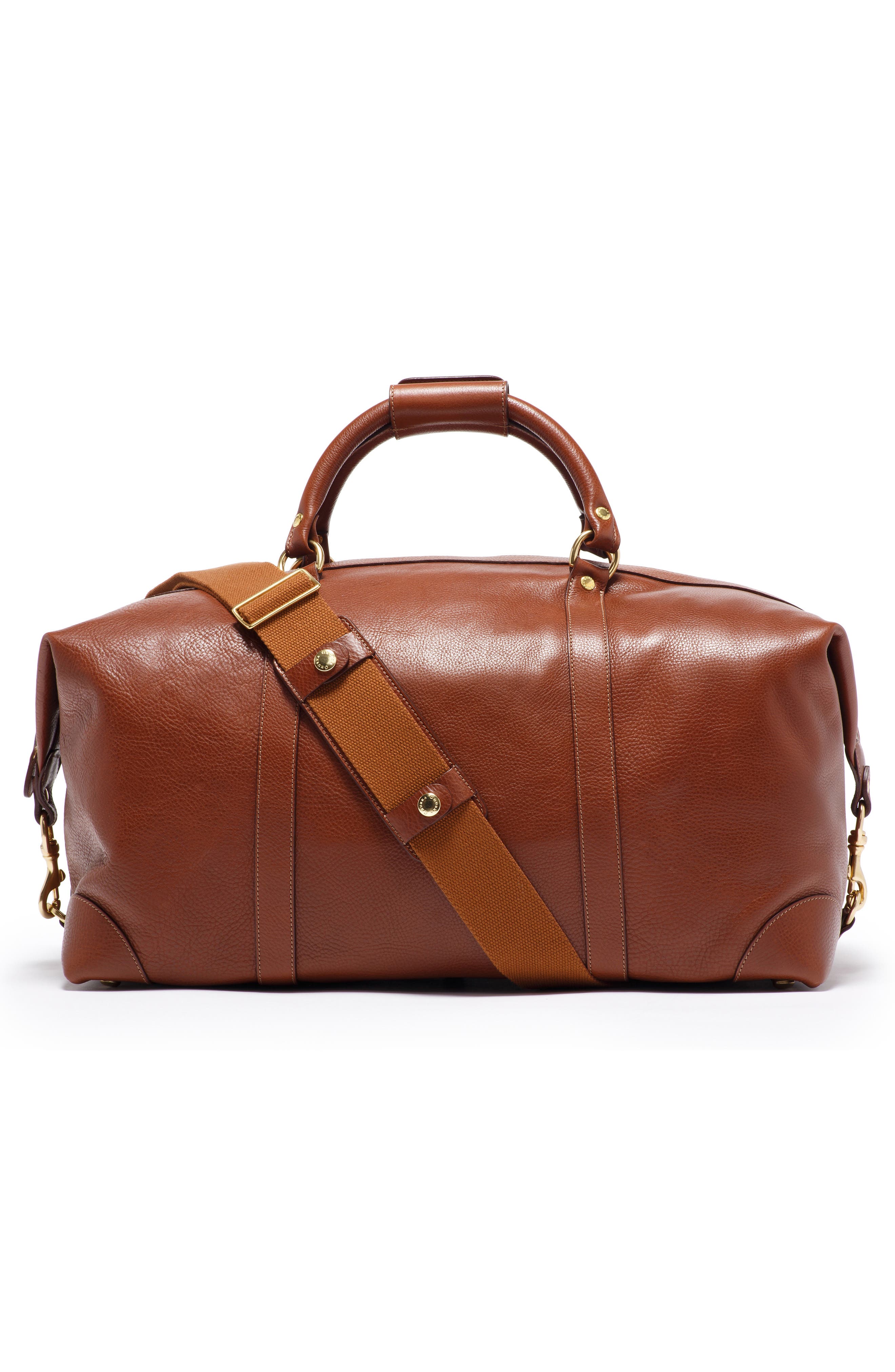 Ghurka Cavalier II Leather Duffel Bag, Alternate, color, 