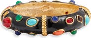 Kenneth Jay Lane Studded Enamel Bangle