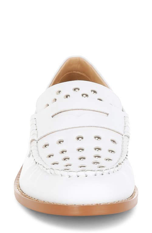 Rag & Co Oglavia Stud Penny Loafer In White