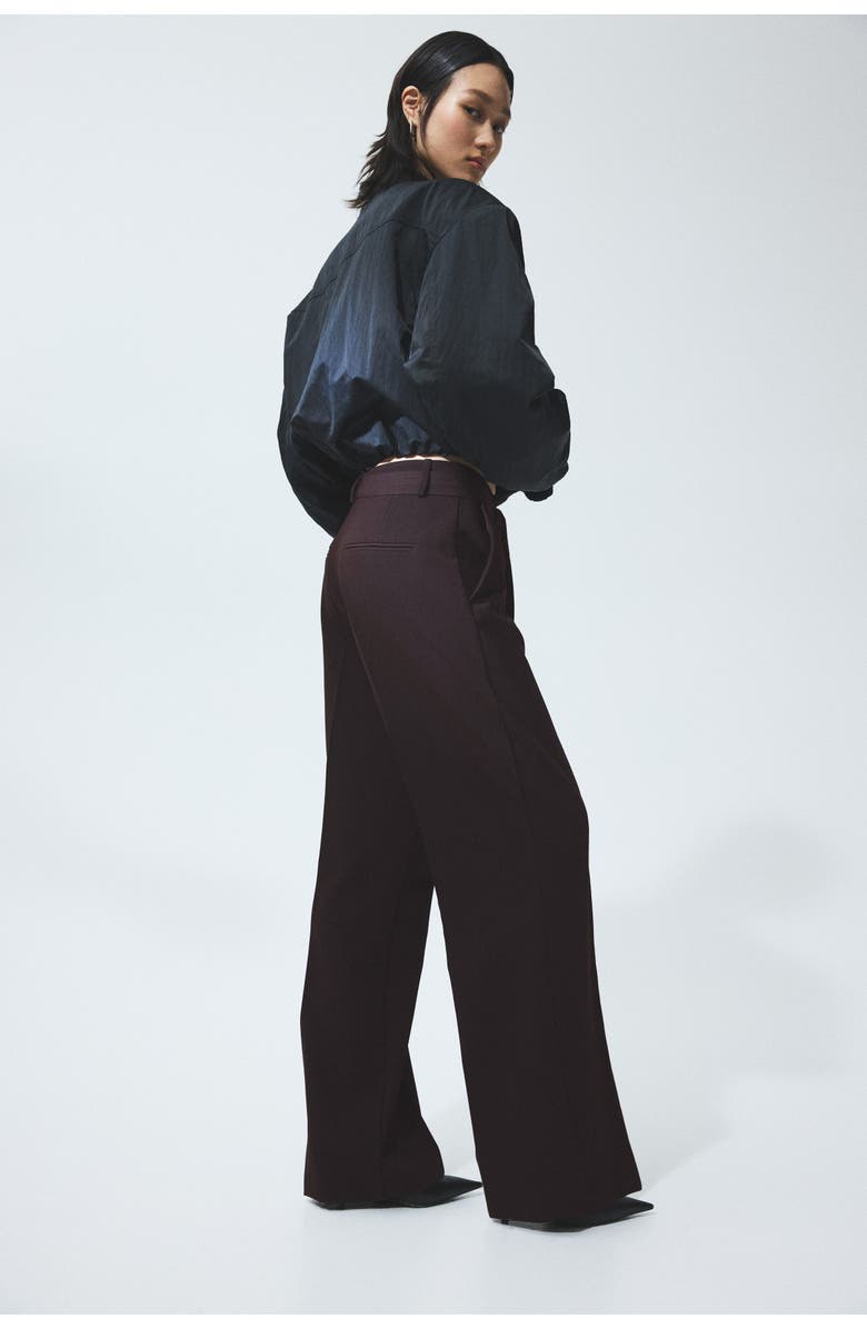 H&M Belted Tailored Trousers, Alternate, color, 