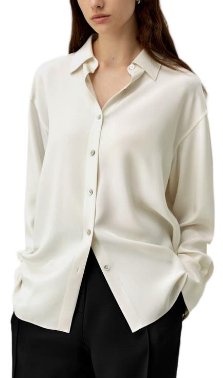 The One Relaxed Fit Silk Shirt