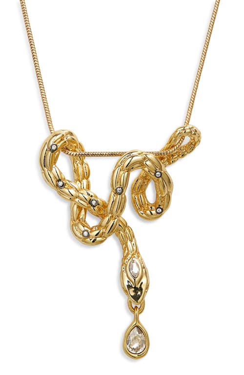 Alexis Bittar Serpent Crystal Pendant Necklace in Crystals 