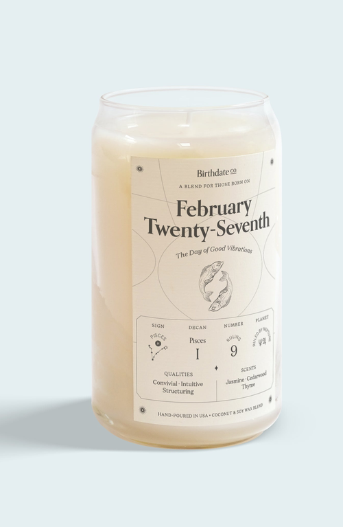 Birthdate Co. The February Birthday Candle In February 27th