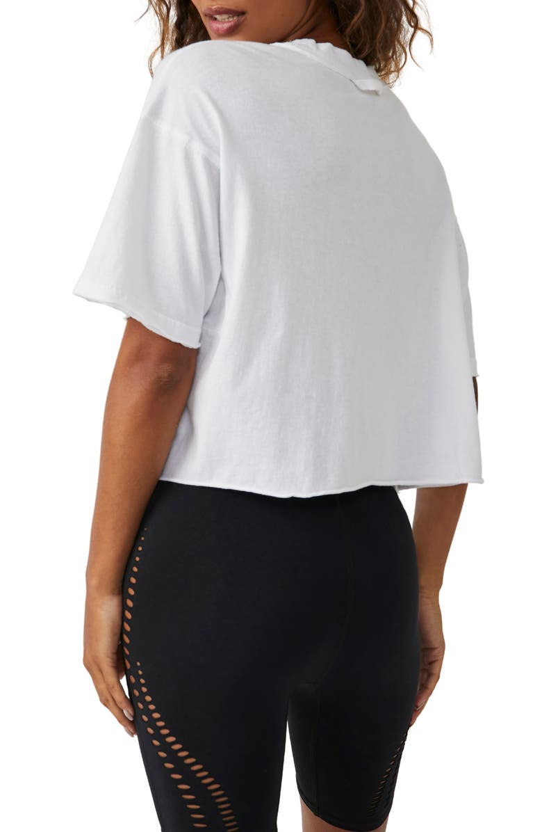 Free People FP Movement Inspire Cotton T-Shirt, Alternate, color, White