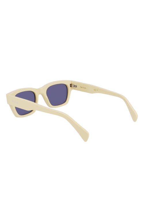 PAUL SMITH PAUL SMITH LOXHAM 52MM MODIFIED RECTANGULAR SUNGLASSES