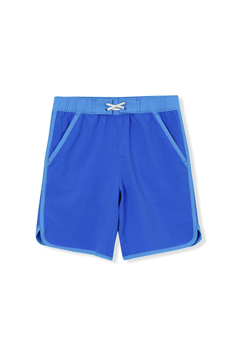 Lands' End Boys Active Stretch Curved Hem Long Board Short, Main, color, 