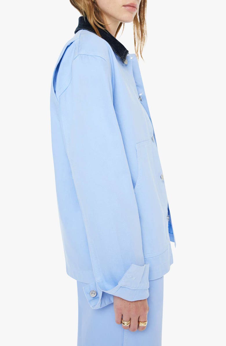 MOTHER The Frontline Twill Chore Jacket, Alternate, color, Horseplay Vista Blue