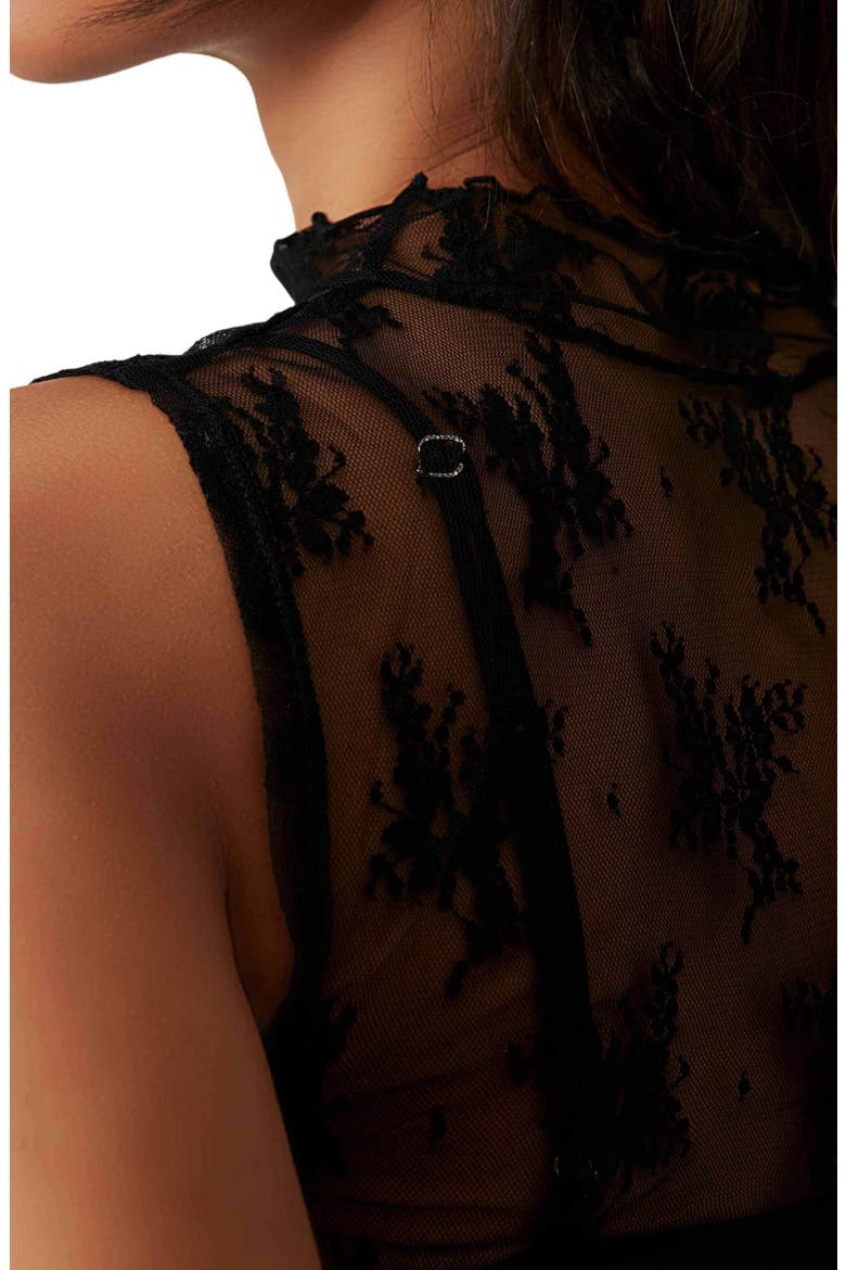 Nice Try Sheer Lace Tank, Alternate, color, BLACK
