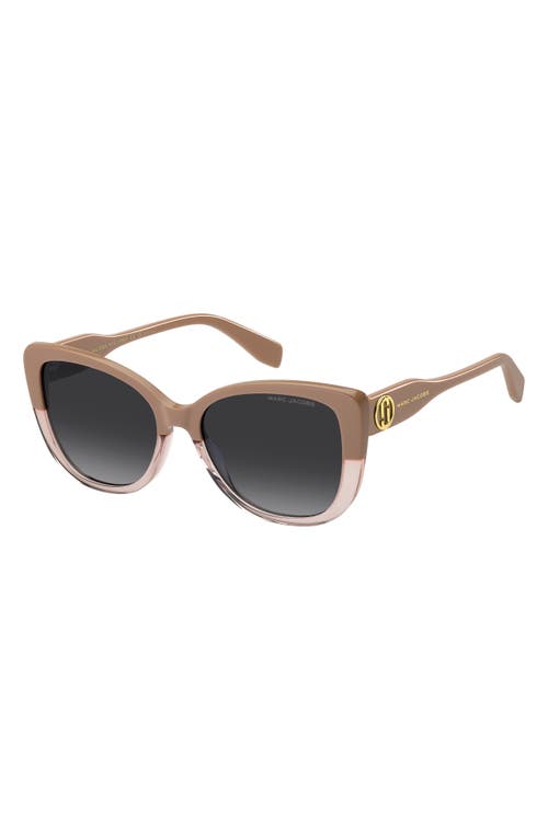 Marc Jacobs 55mm Gradient Cat Eye Sunglasses In Brown