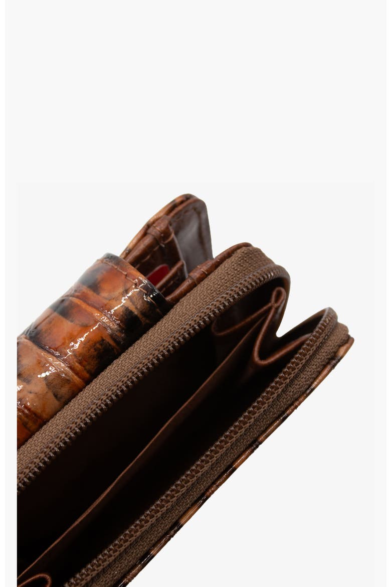 Gallop Patent Leather Wallet 218, Alternate, color, Camel Brown