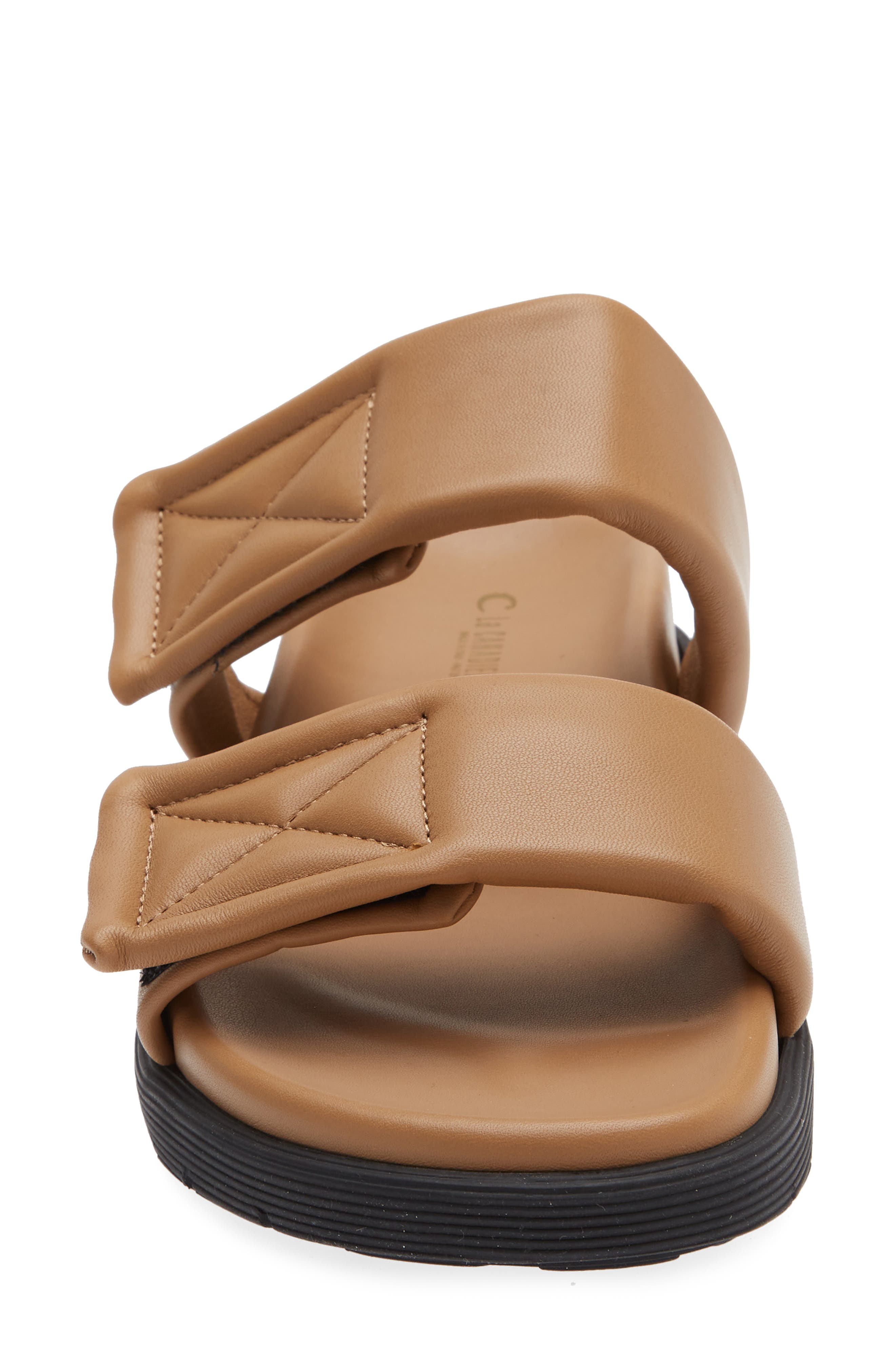 La Canadienne Glena Slide Sandal, Alternate, color, Camel