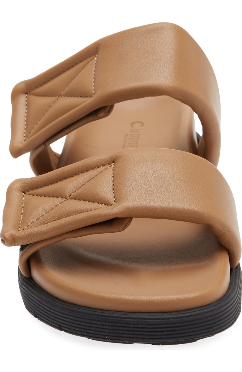 La Canadienne Glena Slide Sandal, Alternate, color, Camel