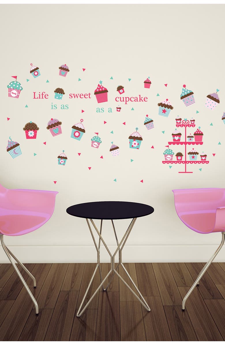WALPLUS Life is a Cupcake Wall Sticker, Alternate, color, 