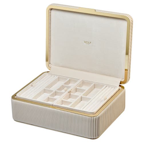 Wolf Bella Medium Jewellery Box In Neutral