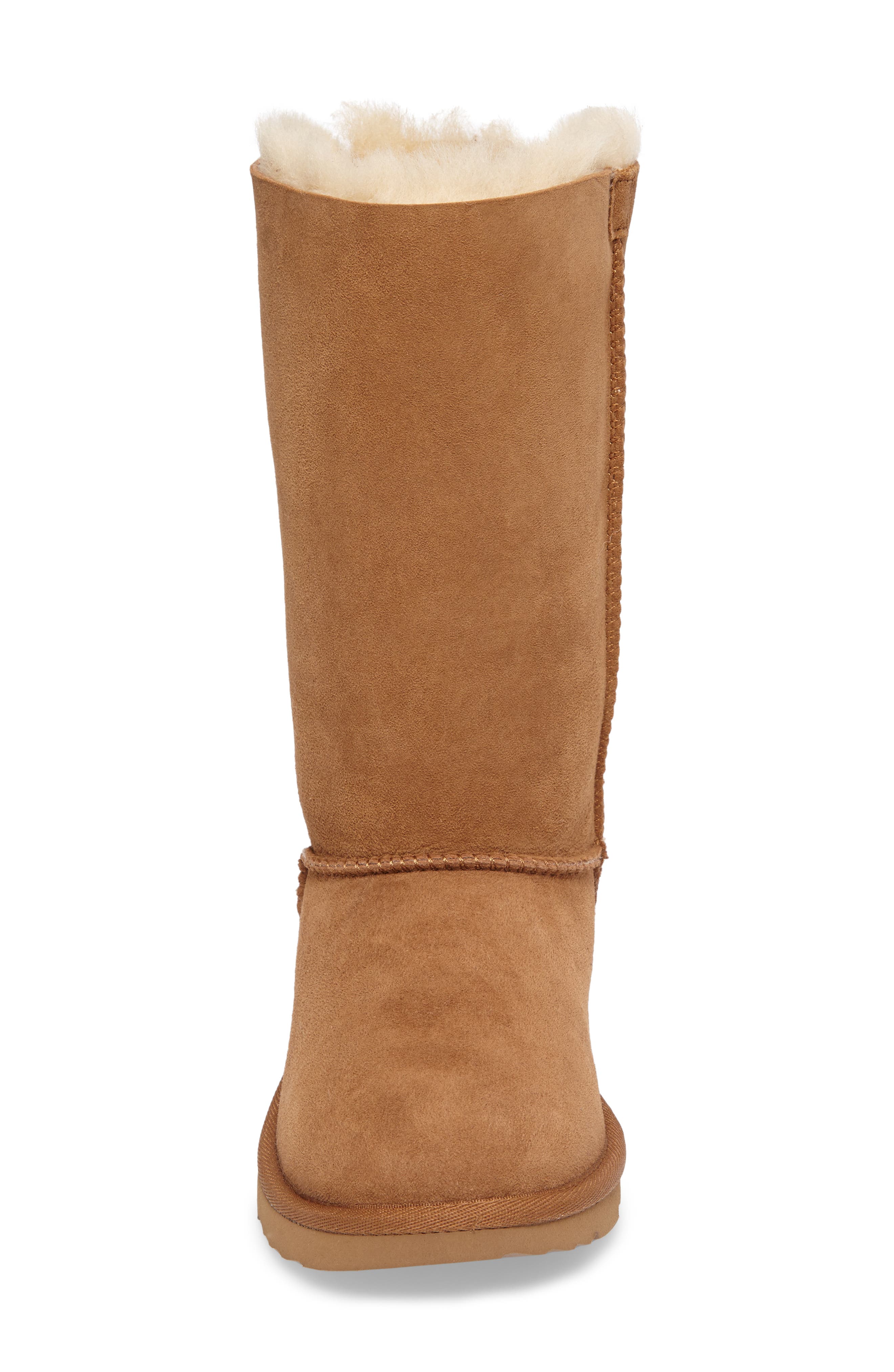 Bailey Bow Tall II Water Resistant Genuine Shearling Boot, Alternate, color, CHESTNUT BROWN