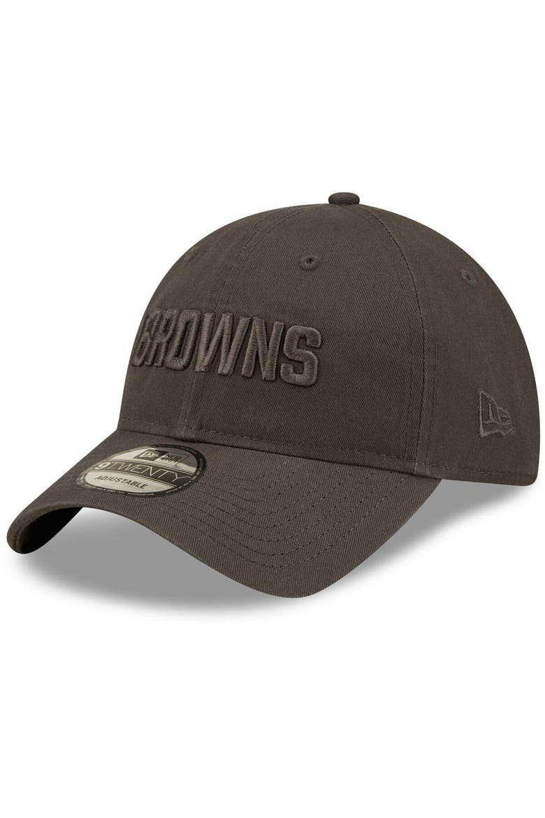 Men's New Era Graphite Cleveland Browns Core Classic 2.0 Tonal 9TWENTY Adjustable Hat, Main, color, Graphite