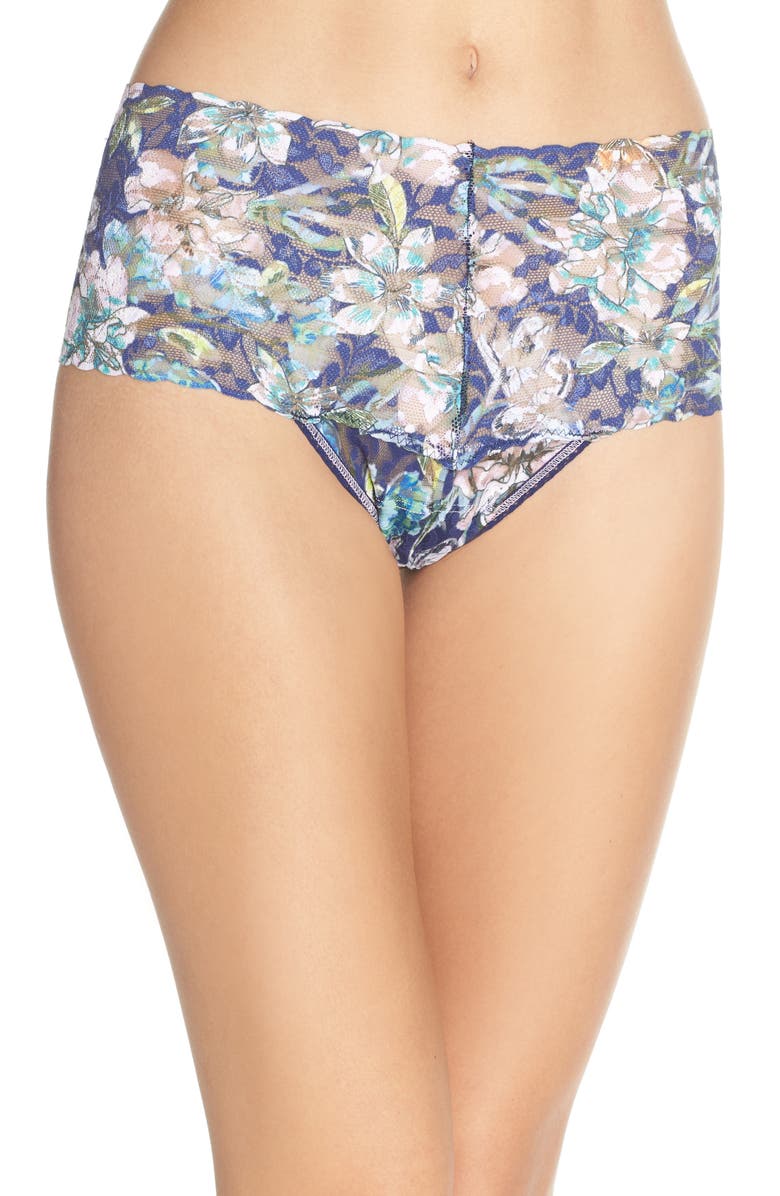 Hanky Panky Felice Floral Retro Thong, Main, color,