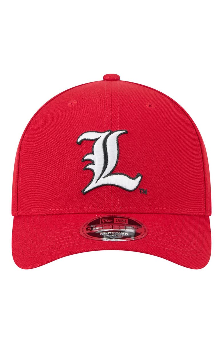 New Era Men's New Era Red Louisville Cardinals Team Collective 9FORTY M-Crown Adjustable Hat, Alternate, color, Red