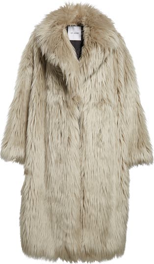 St. John Coat Collection shops Faux Fur Coat