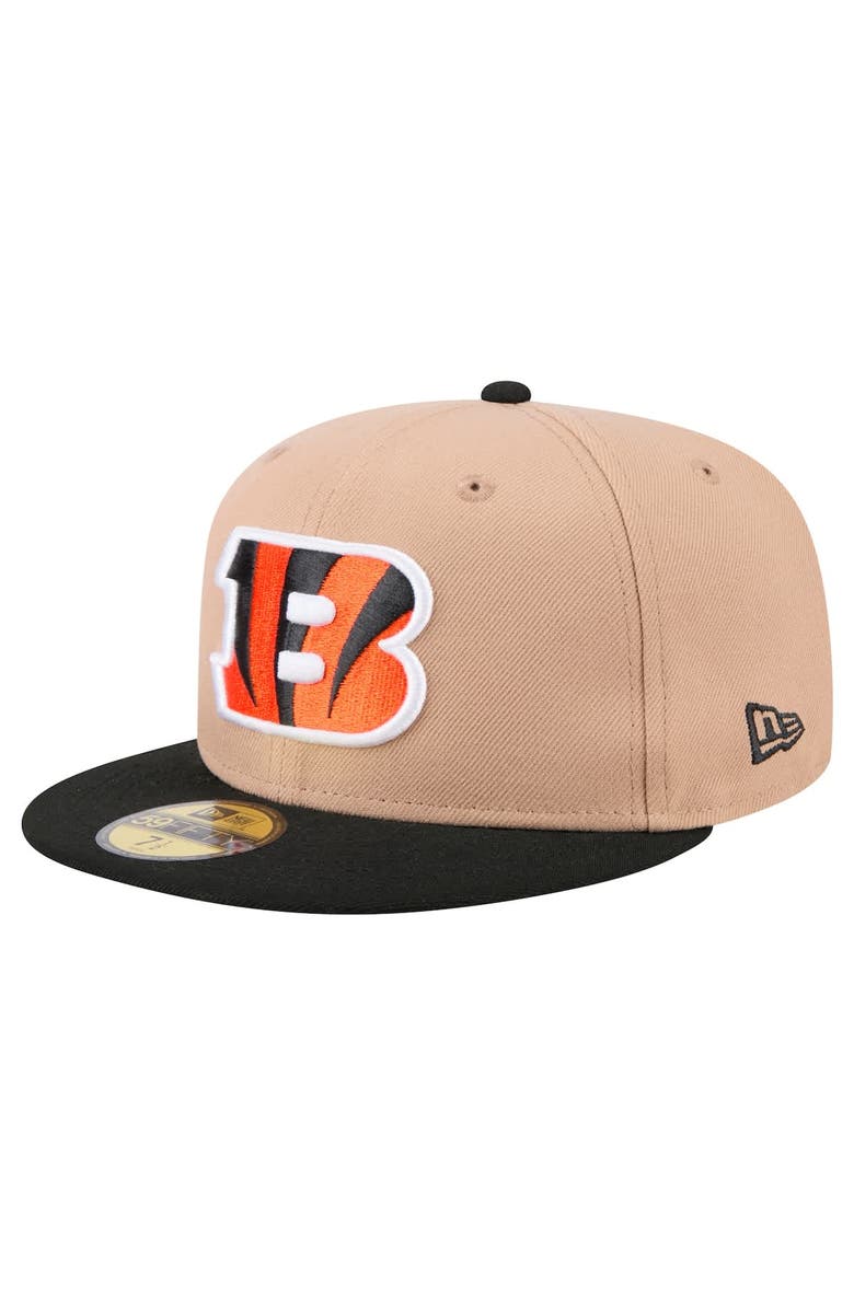 New Era Men's New Era Tan Cincinnati Bengals   Logo Main 59FIFTY Fitted Hat, Alternate, color, Tan