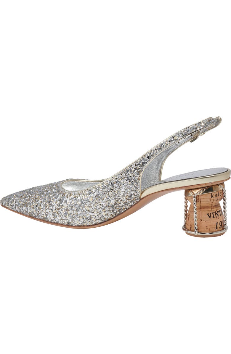 Kate Spade New York soiree glitter slingback pump, Alternate, color,