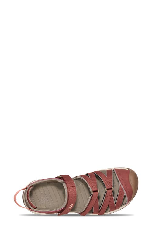 Teva Tirra Sport Closed Toe Sandal In Mahogany