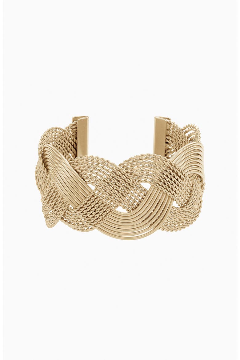 Charlotte Statement Cuff Bracelet Modern Minimalist Statement, Main, color, Warm Bronze