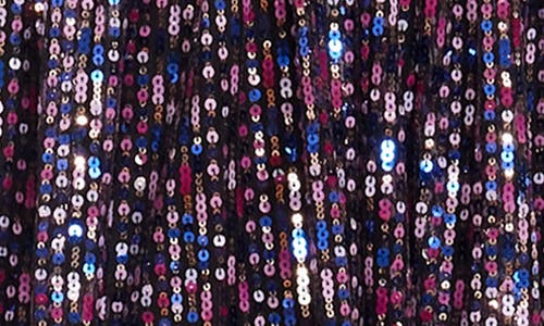 Shop Dress The Population Jaclyn Sequin Sleeveless Gown In Dark Magenta Multi