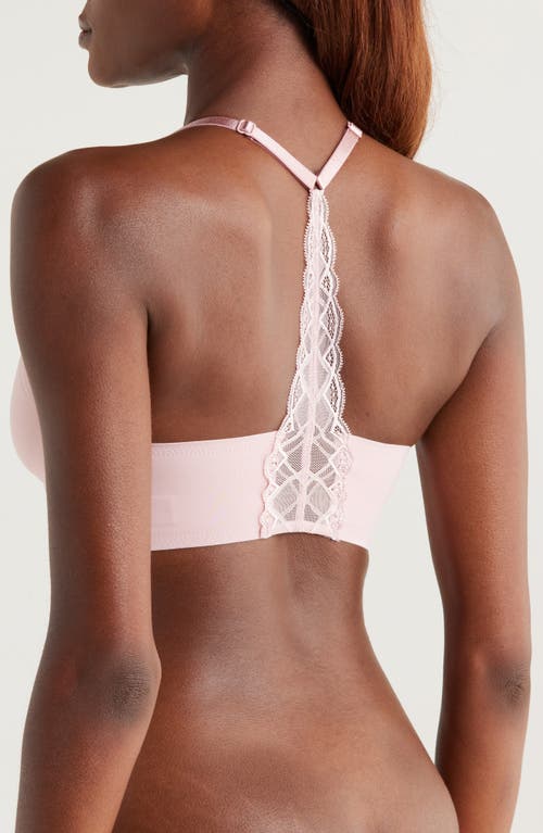 True & Co. True & Co Triangle Lace Racerback Bralette In Blue