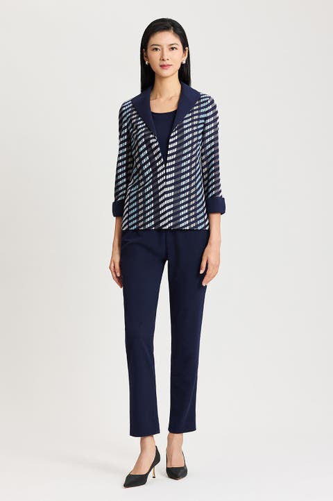Heritage Mixed-Media Wing Collar Jacket