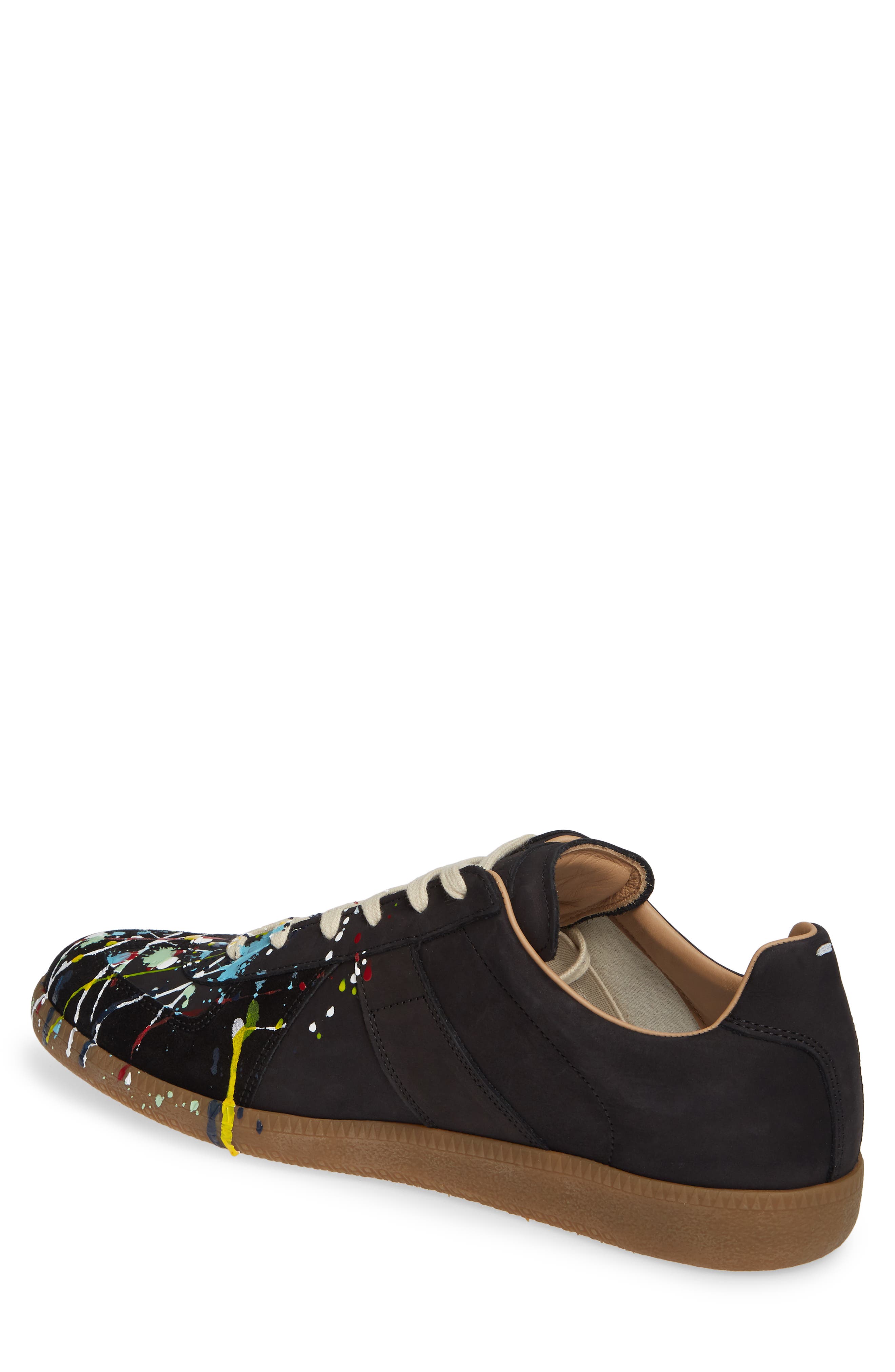 Maison Margiela Replica Paint Splatter Sneaker, Alternate, color, Black/ Paint