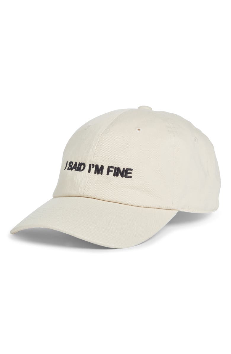 INTENTIONALLY BLANK I Said I'm Fine Dad Cap, Main, color, 