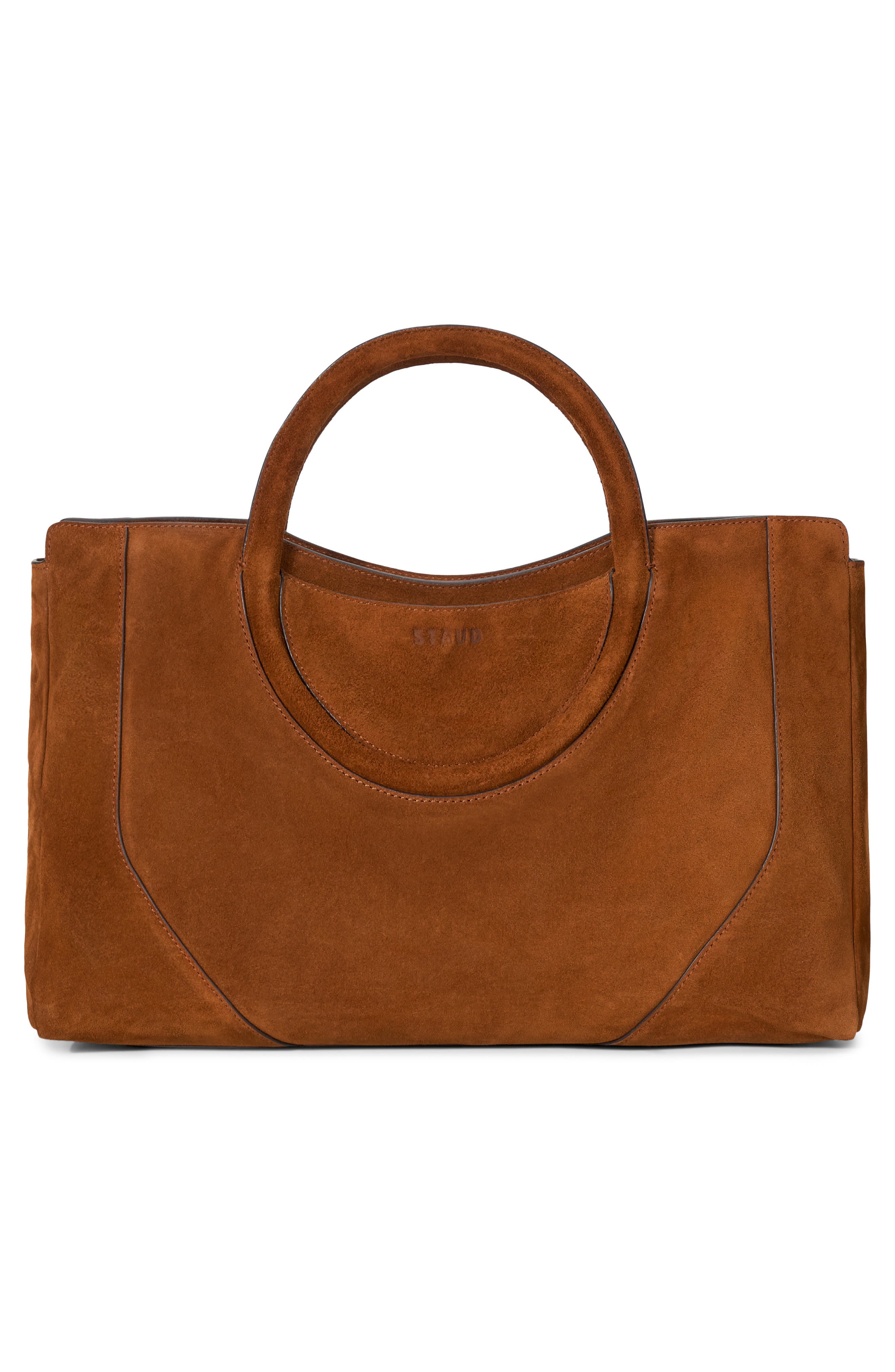 STAUD Maude Leather Satchel, Alternate, color, 