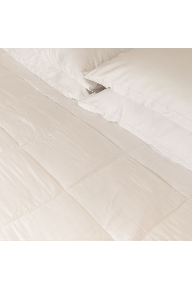 Organic Natural Sateen Comforter, Alternate, color, White