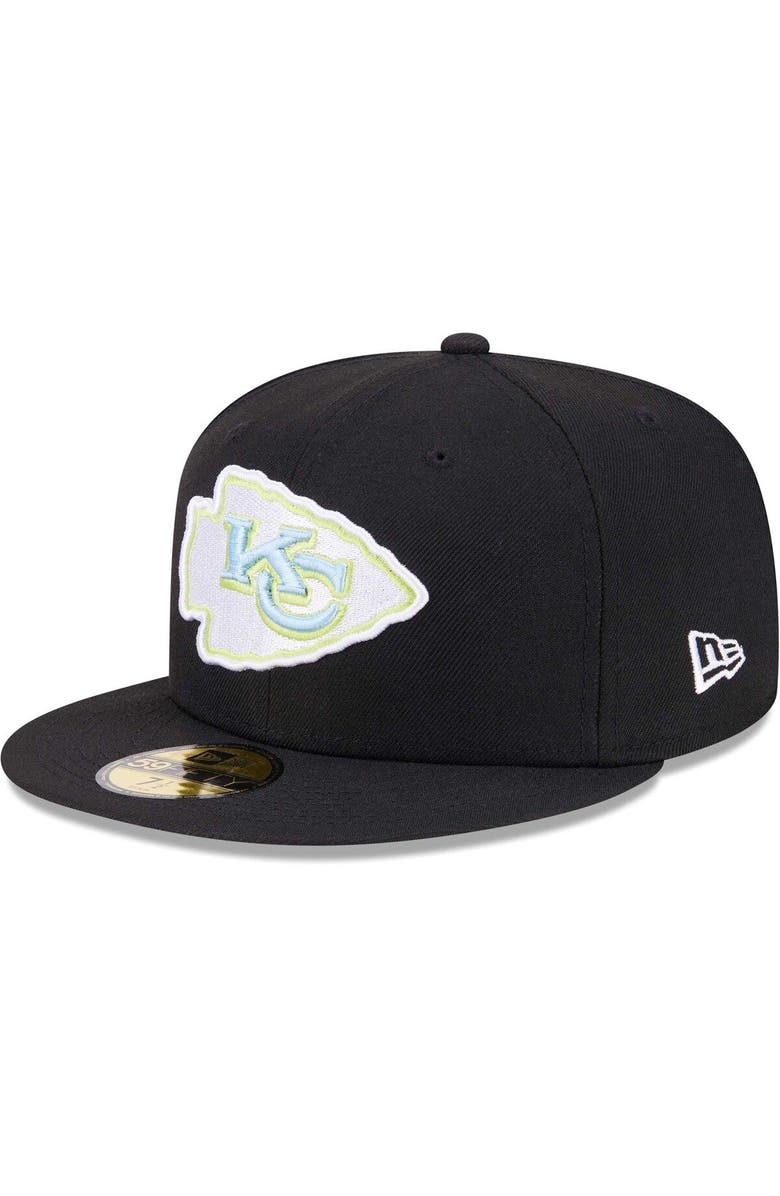 New Era Men's New Era Black Kansas City Chiefs Multi 59FIFTY Fitted Hat, Alternate, color, 