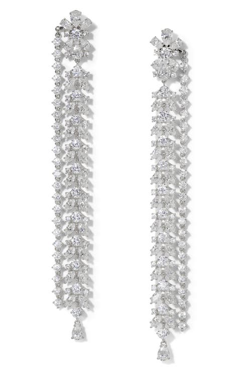 Starlet Extra Long Linear Drop Earrings