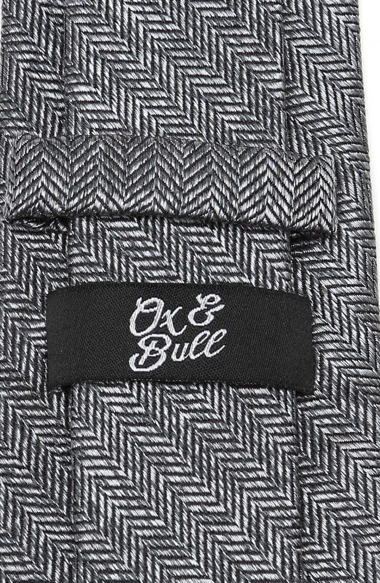 Cufflinks, Inc. Herringbone Silk Tie, Alternate, color, Gray