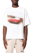 PURPLE BRAND Textured Cotton Jersey Graphic T-Shirt