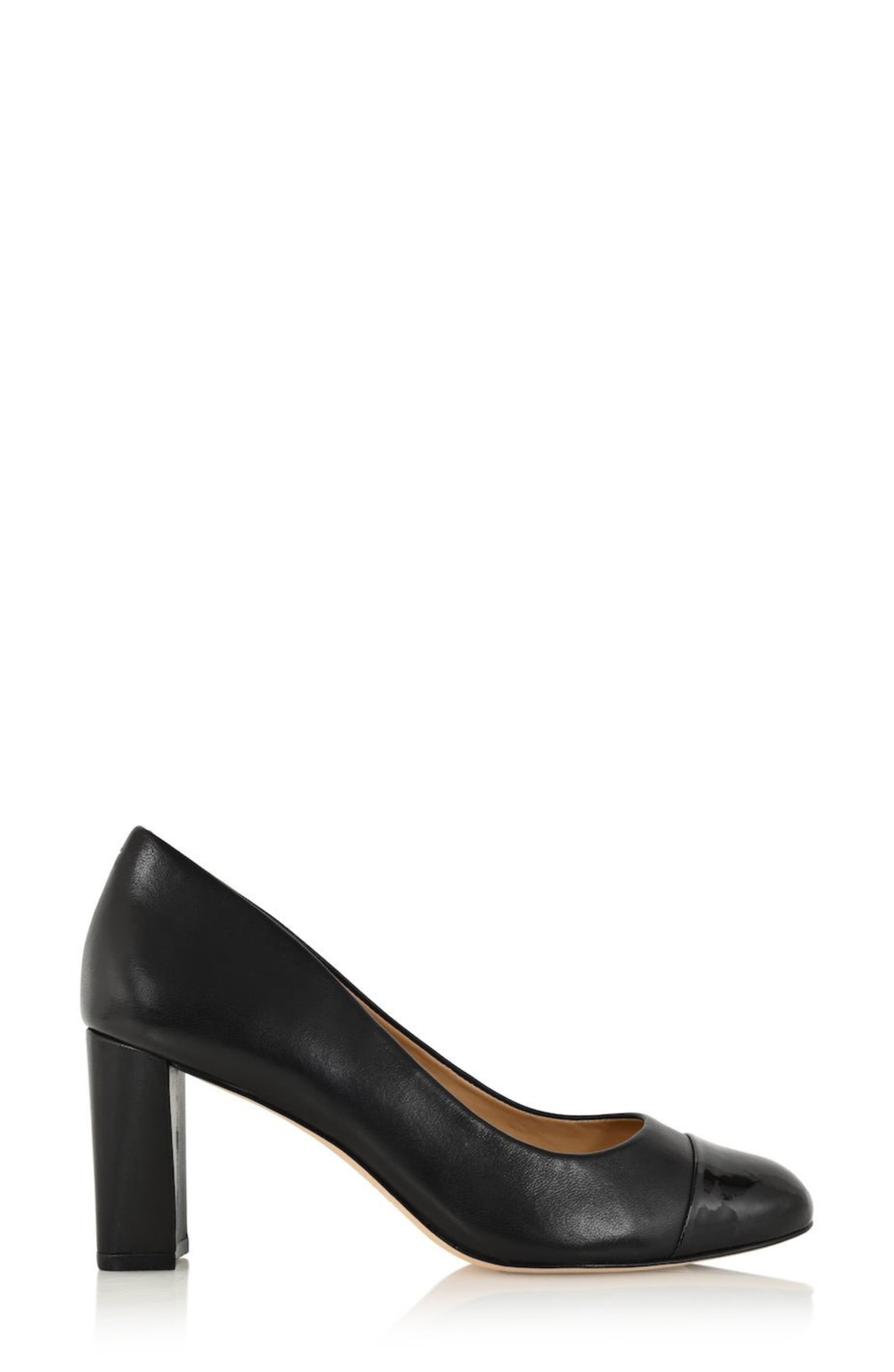 Joan Oloff Sandra Cap Toe Leather Pump, Alternate, color, 