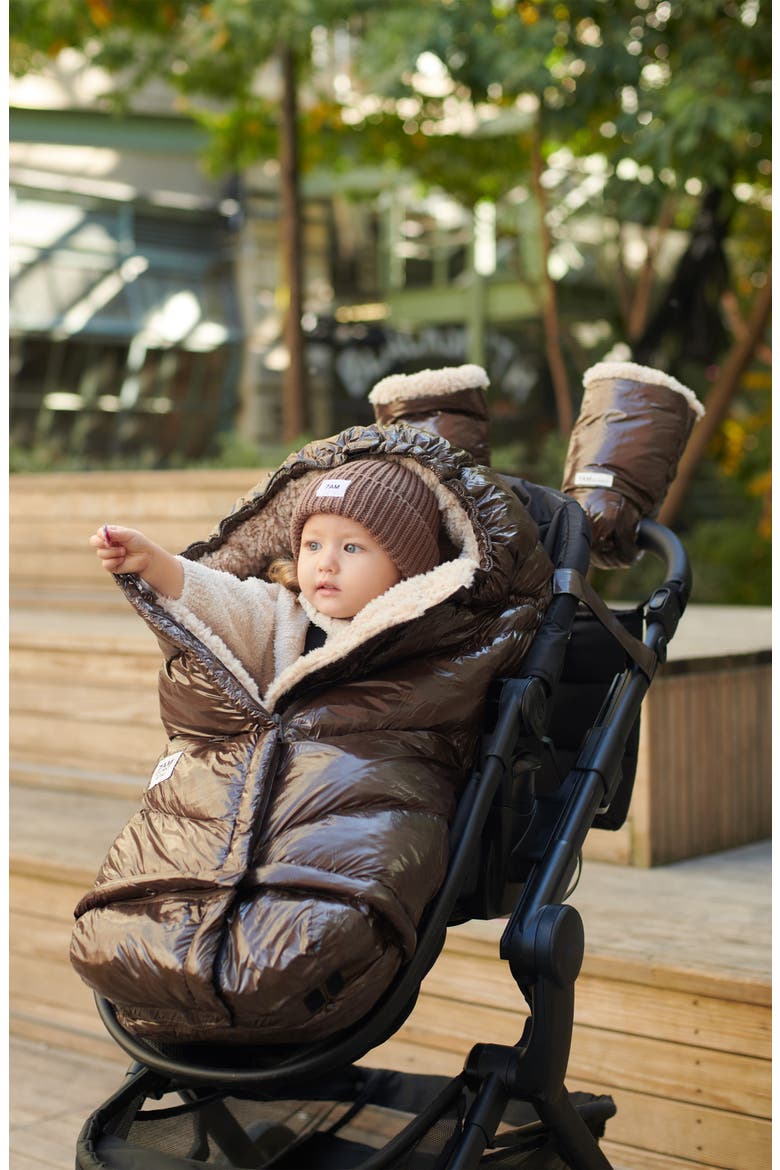 Warmmuffs Polar Water Resistant Stroller Muffs, Alternate, color, BROWN POLAR