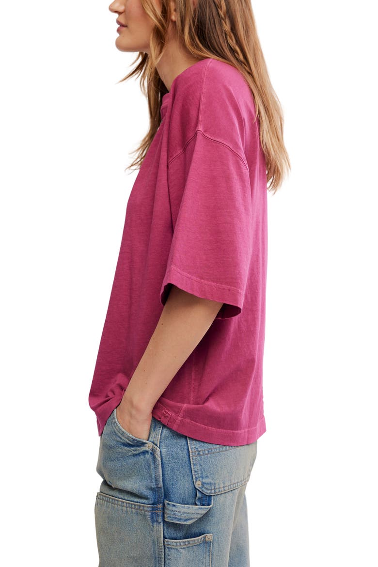 We The Free Perfect Oversize Cotton T-Shirt, Alternate, color, GLASS ROSES