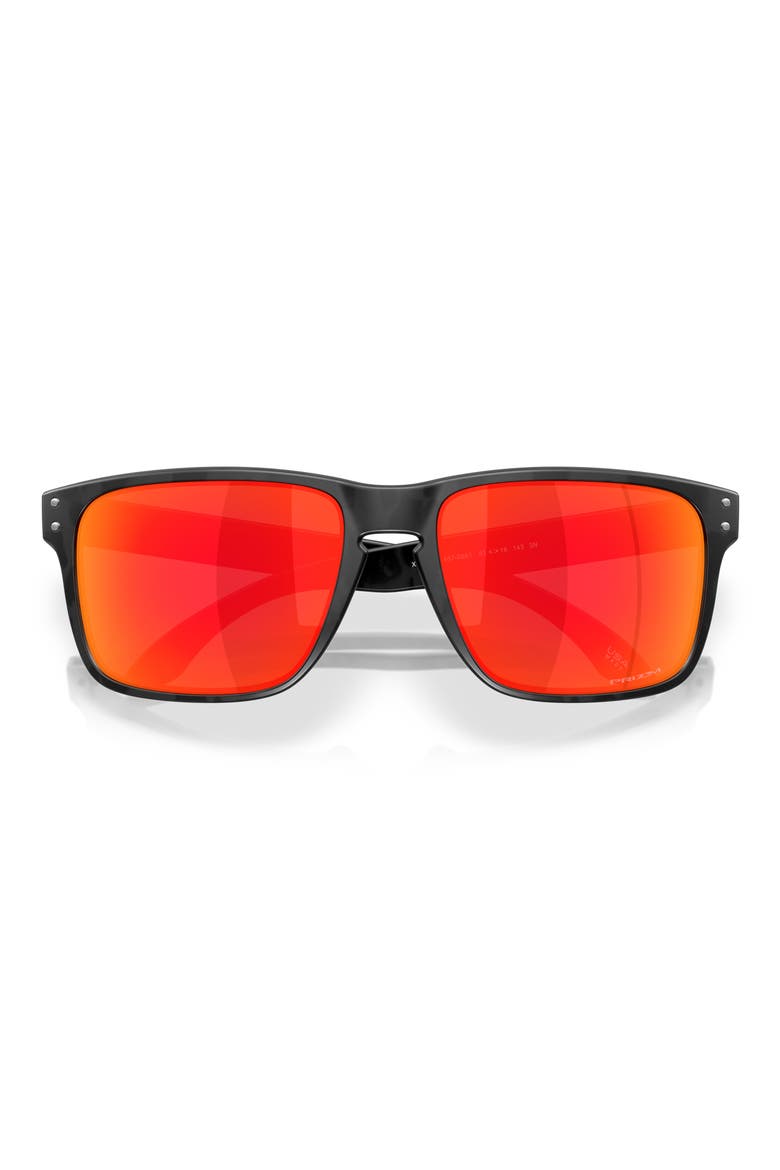Prizm™ Grey Everyday 61mm Rectangular Sunglasses, Alternate, color, MATTE BLACK CAMO / PRIZM RUBY