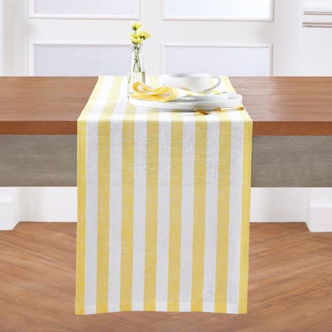 Linen Table Runner - Sorrento Stripe