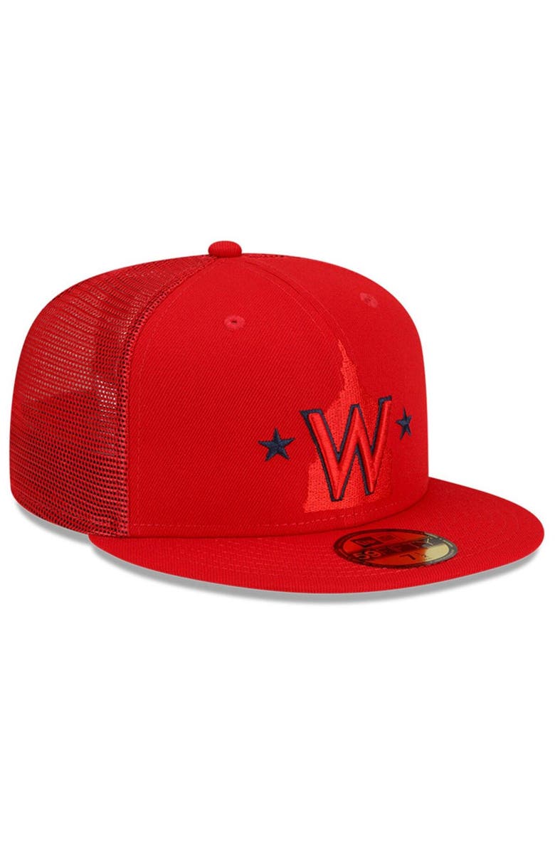 New Era Men's New Era  Red Washington Nationals 2023 Batting Practice 59FIFTY Fitted Hat, Alternate, color, 