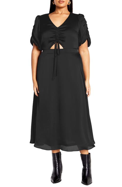 City Chic Cammy Cutout Maxi Dress in Black 