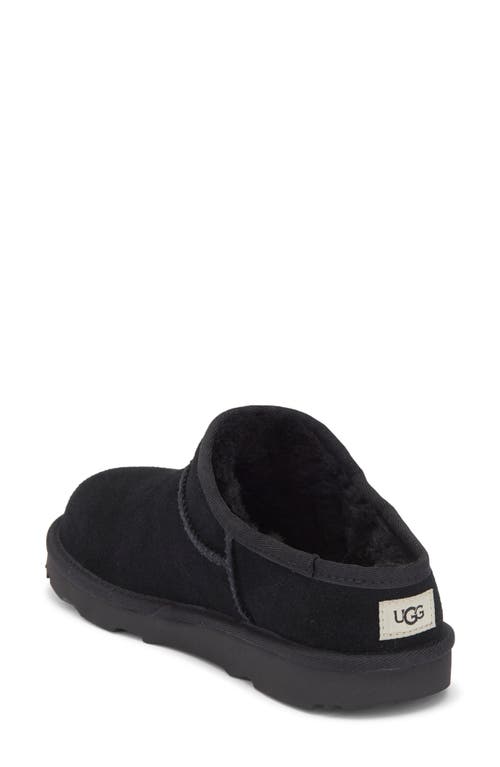 Ugg ® Kids' Classic Faux Shearling Slipper In Black
