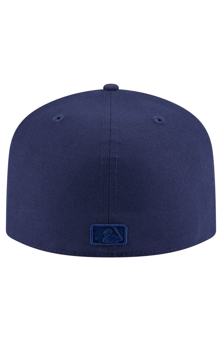 New Era Men's New Era Navy Toronto Blue Jays Color Pack A-Frame 59FIFTY Fitted Hat, Alternate, color,